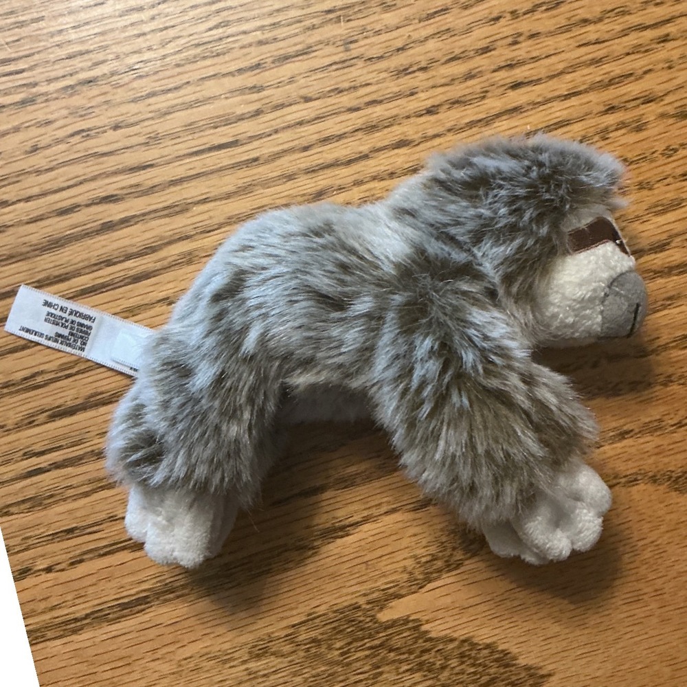 Retired American Girl Lea sloth pet Shaggy Grey Sloth Plush